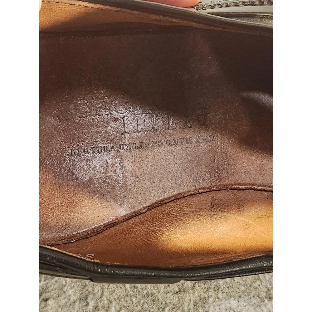 Vintage Allen Edmonds Shoes Mens 13 Leather‎ Tassel Wingtip Loafers Dress USA